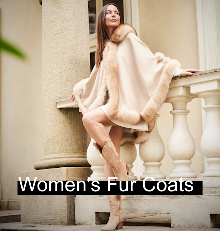 Women's Real Fox and Mink Fur Coats