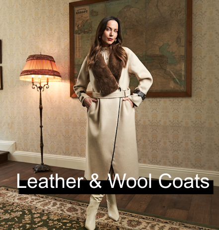 Women's Leather and Wool Coats