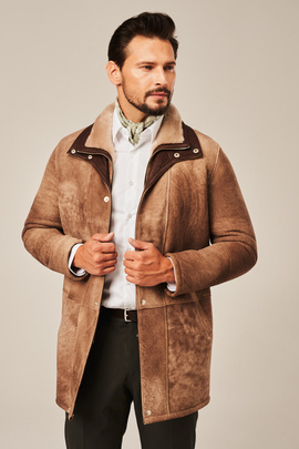 Men's winter sheepskin coat