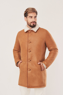 Men's winter coat - Sheepskin coat