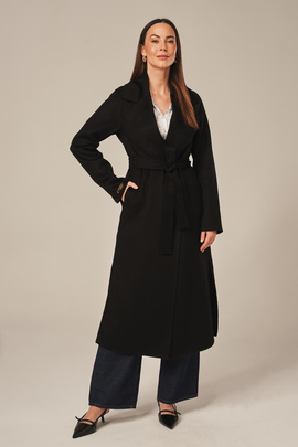 Stylish Women’s Wool Coat Black