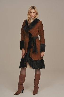 Sheepskin coat womens
