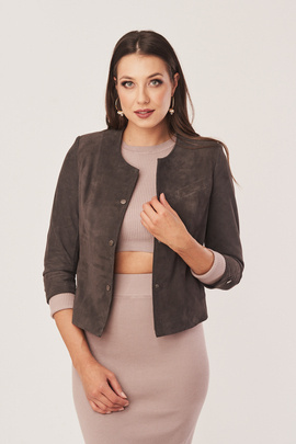 Women's leather blazer