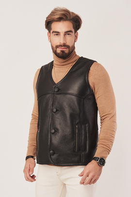 Men's sheepskin vest
