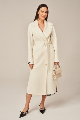 Long women's wool coat