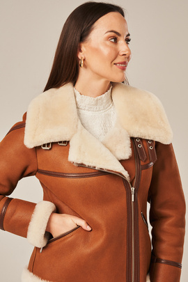 Women's sheepskin jacket