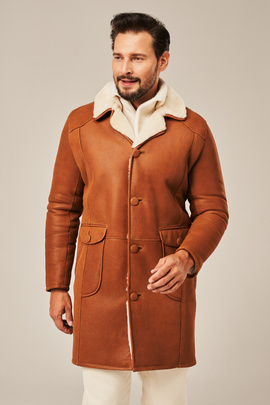 Men's winter sheepskin coat