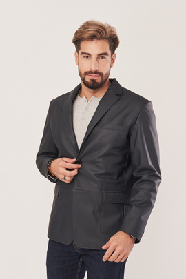 Men's leather blazer