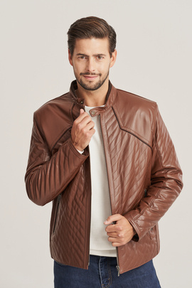 Men's Brown Leather Jacket
