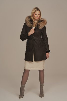 Lamb shearling coat womens