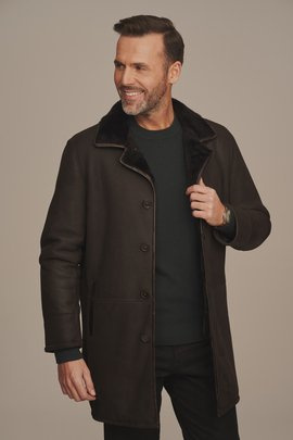 Mens three quarter length Sheepskin coat