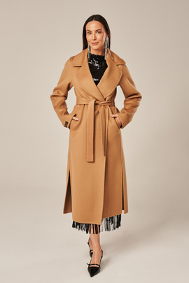 Long women's wool coat - Alpaca