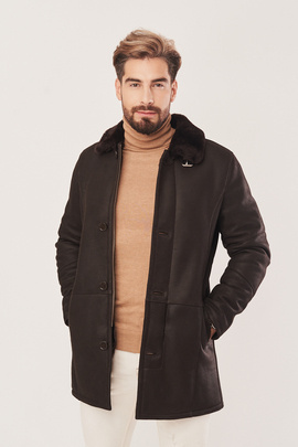 Men's winter coat - Sheepskin coat