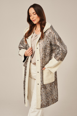 Luxury winter coat - Long shearling coat