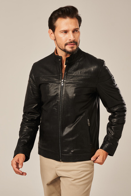 Men's Black Leather Jacket