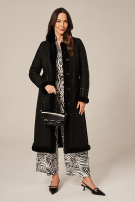Women's Shearling Coat, knee-length