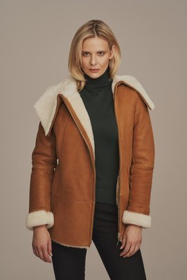 Women's sheepskin jacket